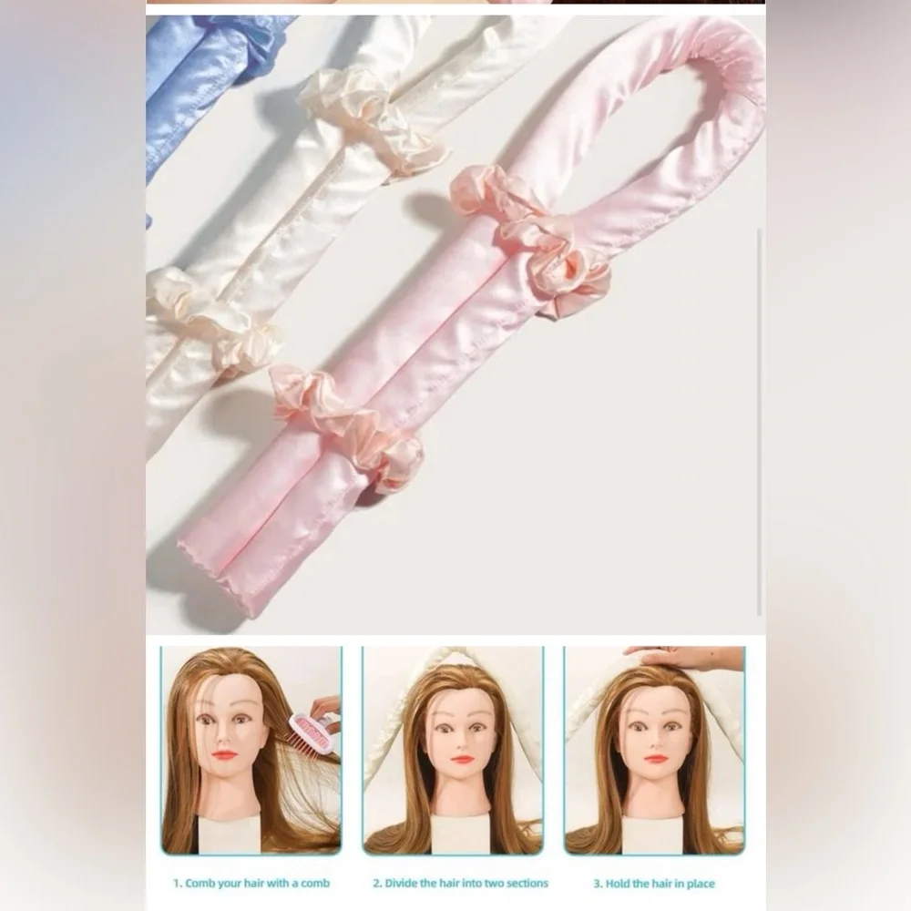 🌵‎ Satin Heatless Curling Roller- Hair Heatless Curls, Heatless. NWOT